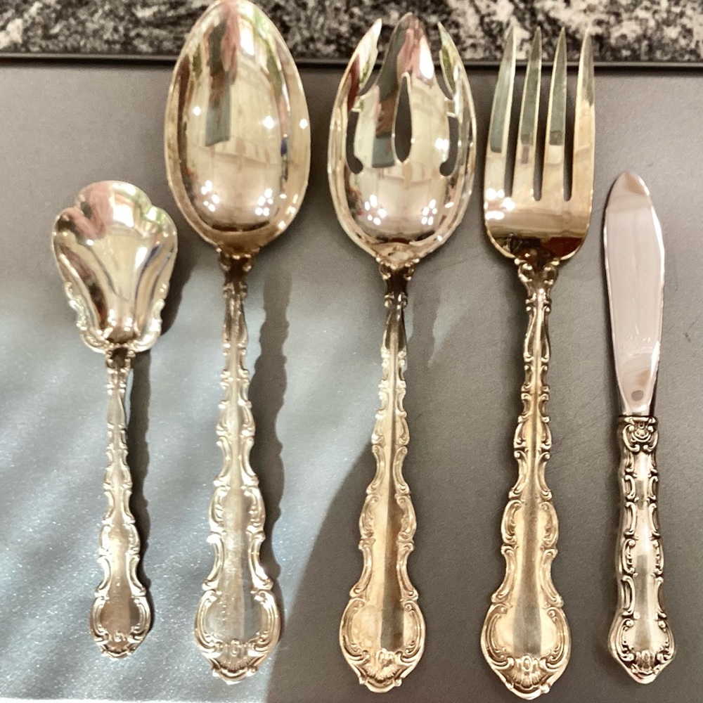 Strasbourg (Sterling 1897) 5 Piece Hostess Set by Gorham Silver